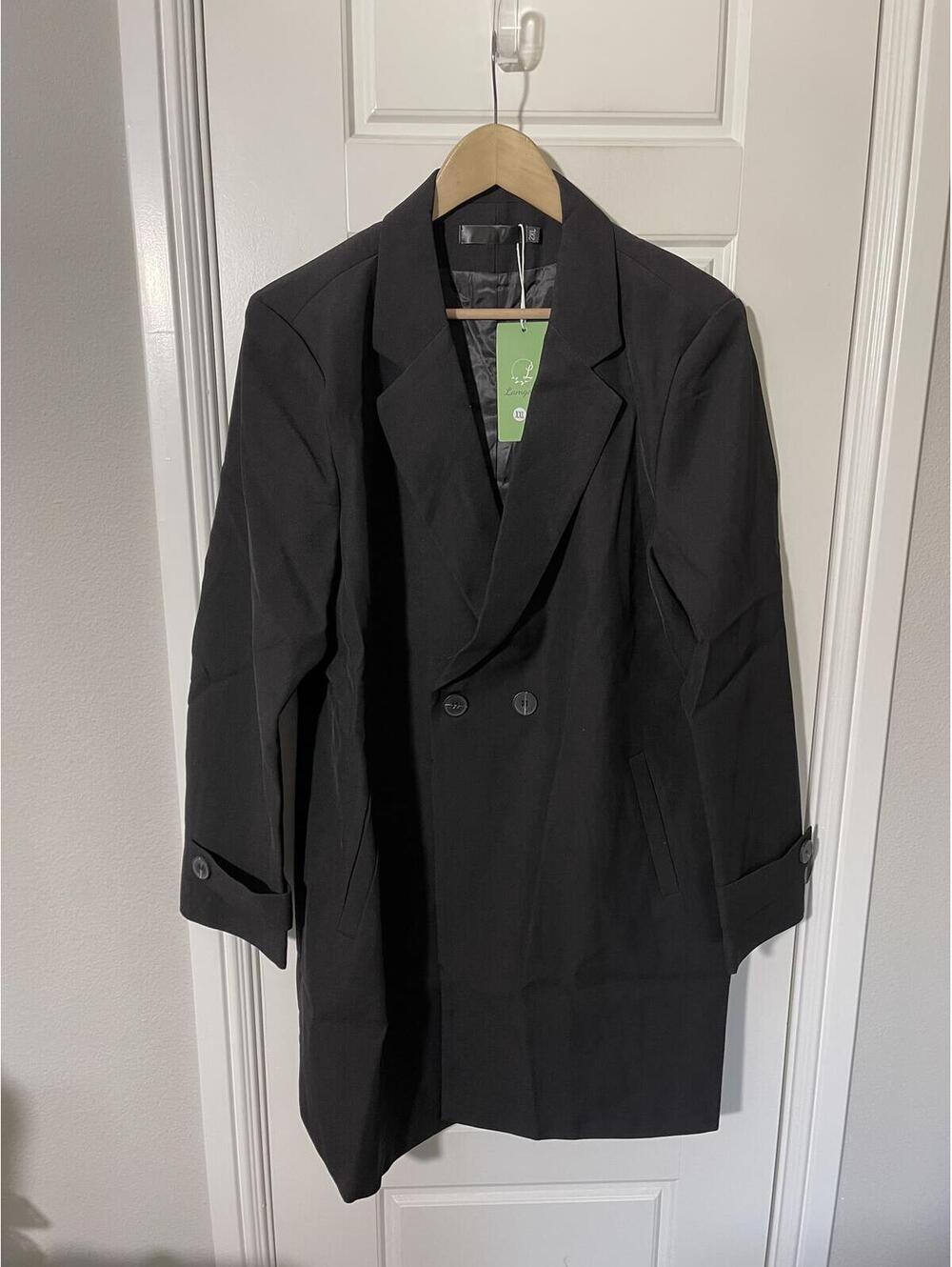 Women’s Pant Suits Size 2XL Long Black 2 Pieces W241